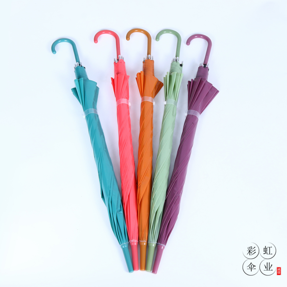 八骨弯柄雨伞女晴雨两用长柄伞车载大号大雨用自动直杆伞厂家直销