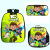 Hacker Youth Three-Piece Schoolbag Pencil Case Lunch Bag to Figure Z Cartoon Game Pattern Set Backpack