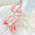 New Japanese Sweet Dreamy Strawberry Nail Beauty Alloy Ornaments Fairy Temperamental Fingernail Decoration All-Matching Three-Dimensional Metal