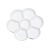 In Stock Wholesale Melamine Plum-Shaped Palette Art 7 Grid You Choose Thickened Painting Paint Tray Factory Direct Sales
