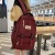 Trendy Schoolbag Male High School Student Simple Travel Backpack Casual Trendy Female Solid Color College Students' Backpack