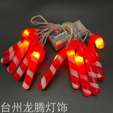 Christmas New LED Light Crutch Modeling Light Santa Claus Snowman Deer Christmas Hat Modeling Color Light Plastic