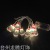 Christmas LED Light Snowman Shape Colored Light Painted Red Hat Smiley Snowman Room Layout Hanging Light