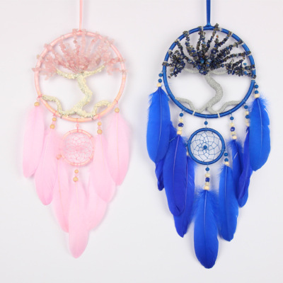 Creative Stone Lucky Tree Dreamcatcher Bedroom Aerial Hanging Wind Chimes Home Wall Decoration Live Broadcast Background Props