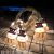 New Christmas LED Colored Lamp Double-Sided Snowman Shape Pendant Lighting Chain Holiday Decoration Small Colored Lights Warm Lamp