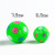 Luminous Sound Football 6.5 Sound with Whistle Massage Ball Elastic Ball Flash with Whistle Will Call Football Volleyball