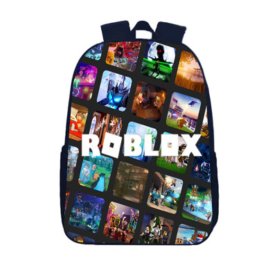 Roblox 1 Schoolbag Wholesale Grade 1 to 6 New Children's Primary School Schoolbag Cartoon 3D Figure Backpack