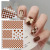 Chessboard Grid Series Nail Stickers Love Heart Asterism Japanese 3D Small Pattern Nail Sticker Decoration 2022 Internet Hot New