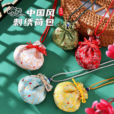 Dragon Boat Festival Sachet Long Shoelace Halter Perfume Bag Bag Hanfu Decoration Bag Ancient Style Sachet Printing Pouch