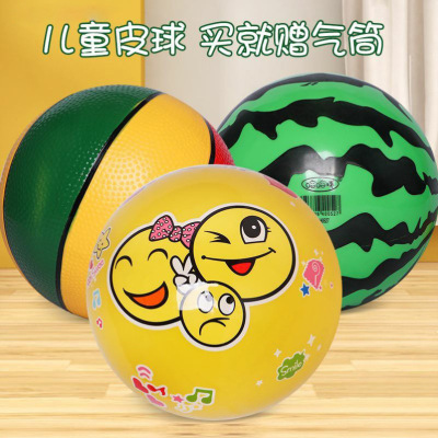 Wholesale Full Printed Watermelon Ball PVC Kindergarten Children's Sports Toy Ball 8.5-Inch Indoor and Outdoor Inflatable Pat Ball
