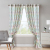 Nordic Simple digital printed Curtain Mesh Curtains White sheer Half Shade Bedroom Living Room ready made Wholesale
