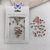Alloy Paper Card Mixed Nail Ornament Love Pearl Bow Bear Three-Dimensional DIY Metal Nail Sticker Decoration