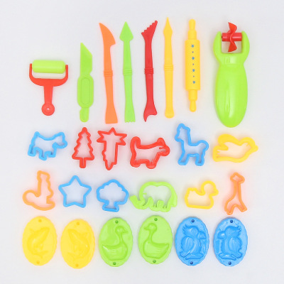 Xinqi Drawing Sets Children's DIY Handmade Colored Clay Plasticene Colored Clay Clay Animal Tool Mold Set