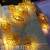 Christmas Led Wrought Iron Golden Star Moon Love Heart Lighting Chain Colored Lantern Flashing Lighting Chain String Holiday Decorative Light