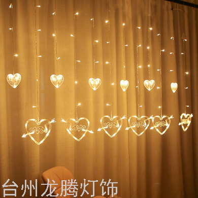 Led One Arrow through the Heart Modeling Lamp Holiday Christmas Valentine's Day Dress up Indoor Layout Outdoor Decoration Wholesale