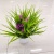 New Artificial Flower White Plastic Basin Grass Greenery Bonsai Decoration Living Room Bedroom Dining Room Decoration