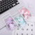 INS Style Macaron Color Clip Fresh Creative Box-Packed Binder Clip Color Key Card Rubber Band for Office Use