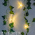 New LED Lighting Chain Green Leaf Rattan Ivy Thanksgiving Christmas Solar USB Battery Box Ornamental Festoon Lamp