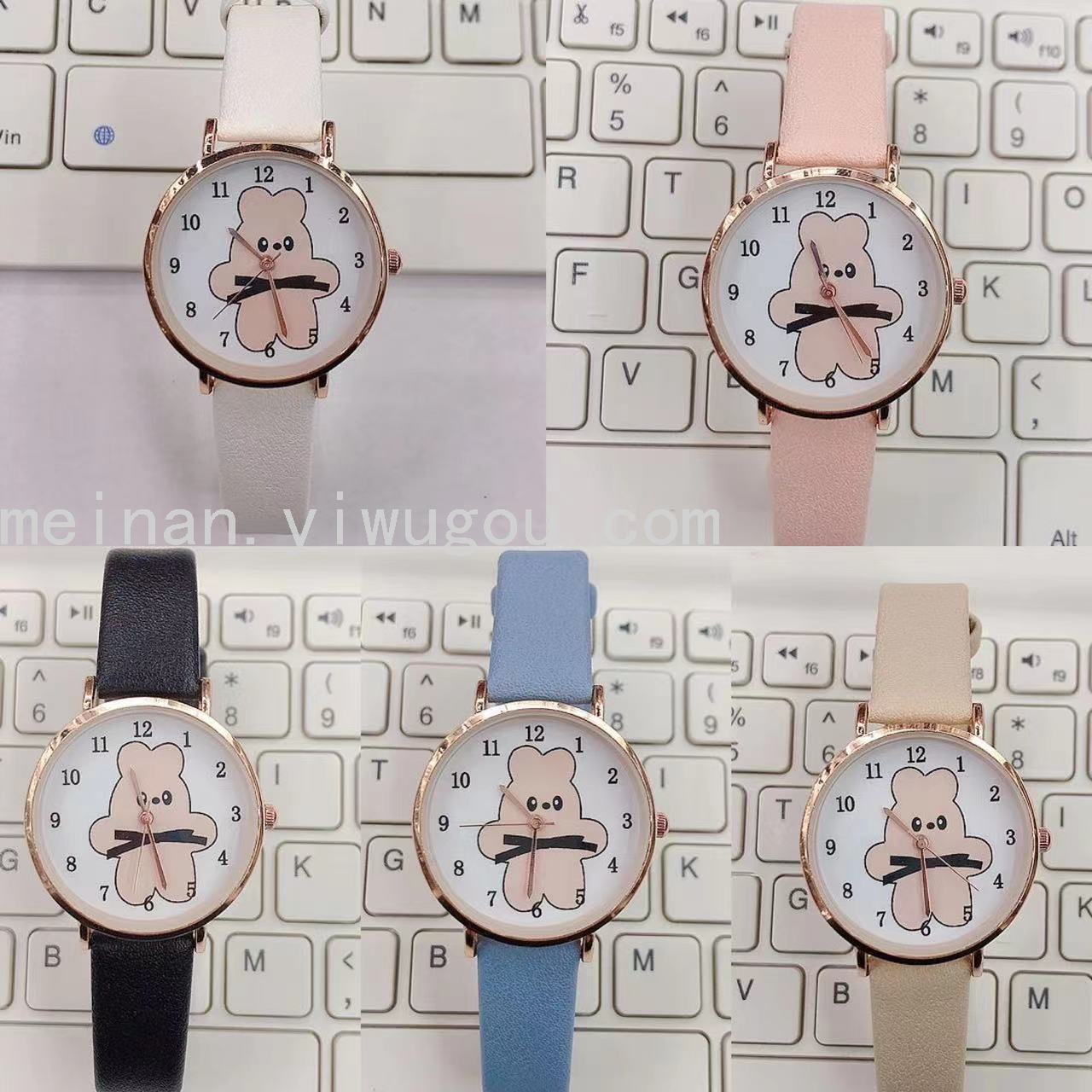 新款卡哇伊小兔兔学生手表韩版小清新卡通数字面女士腕表