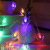 New Valentine's Day LED Light Love Shape Lighting Chain Hollow Double Love Color Light Room Decoration Battery Box String