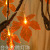 Christmas Thanksgiving Led Colored Lamp Maple Leaf Light Modeling String Section Battery Box Color Light Simulation Maple Leaf Outdoor Decorative Lamp