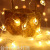 New Valentine's Day LED Light Love Shape Lighting Chain Hollow Double Love Color Light Room Decoration Battery Box String