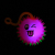 Cute Smiling Face Glowing Bounce Ball Children's Toy Barbed Massage Ball with Cry Luminous Jumping Ball Stall Supply