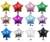 Popular 18-Inch Five-Pointed Star Sparkling Style Aluminum Balloon Wedding Birthday Party Wedding Room Layout Factory Special Offer Wholesale