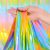 Macaron Tinsel Curtain Gradient Tinsel Curtain 1*2 M Balloon Door Curtain Party Background Wall Decoration