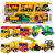 Large Engineering Car Toys Set Children's Inertia Digging Bulldozer Fire Fighting Aerial Ladder Truck Boy Car Gift Box