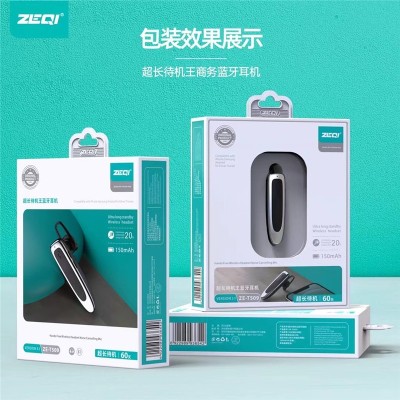 Zeqi New T509 Ultra-Long Standby Bluetooth Headset Lasts 20 Hours for All Huawei General Mobile Phones