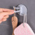 Tracelss Paste 3 Points Rotating Hook Kitchen Bathroom Wall Hook Home Plain Hook Nail-Free Hook 3 Hooks