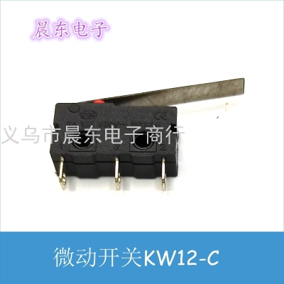 Micro Switch KW-12C Black Long Handle Micro Switch Medium Limit Switch Travel Switch with Handle