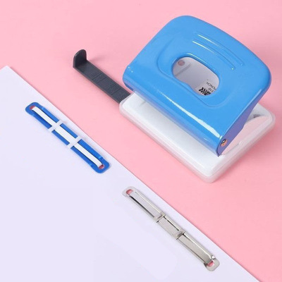 Plastic Metal Binder Clip Color Paper Clip Loose-Leaf File Two-Hole Binding Strip Binding Buckle 80mm Office Stationery