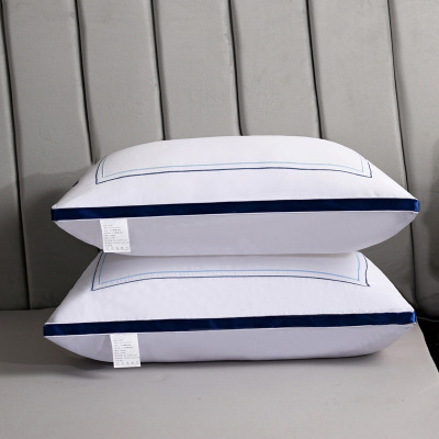 A Large Number of Wholesale Comfortable Pillows Feather Fabric Pillow Super Soft High Rebound Student Pillow Three-Dimensional Mesh Pillow Live Delivery