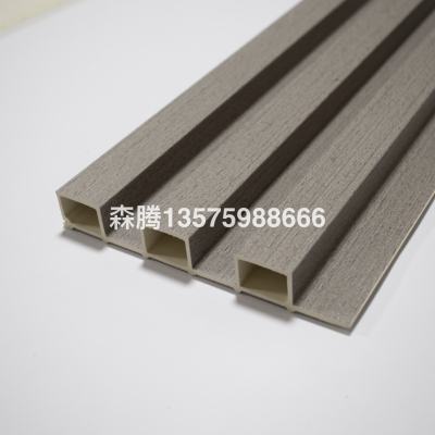 Bamboo Fiber Grating Plate Interior Decoration Wall Decoration Plate Ecological Wood Great Wall Plate Ceiling Material WPC