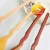 Wooden Long Handle Curved Spoon Fork
