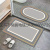 Bathroom Door Mat Toilet Absorbent Stain-Resistant Non-Slip Foot Mat Home Doormat [Two-Piece Set]]