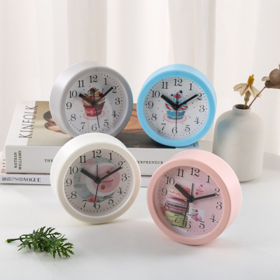 Creative round Timing Multifunctional Plastic Quartz Digital Student Bedroom Desktop Alarm Table