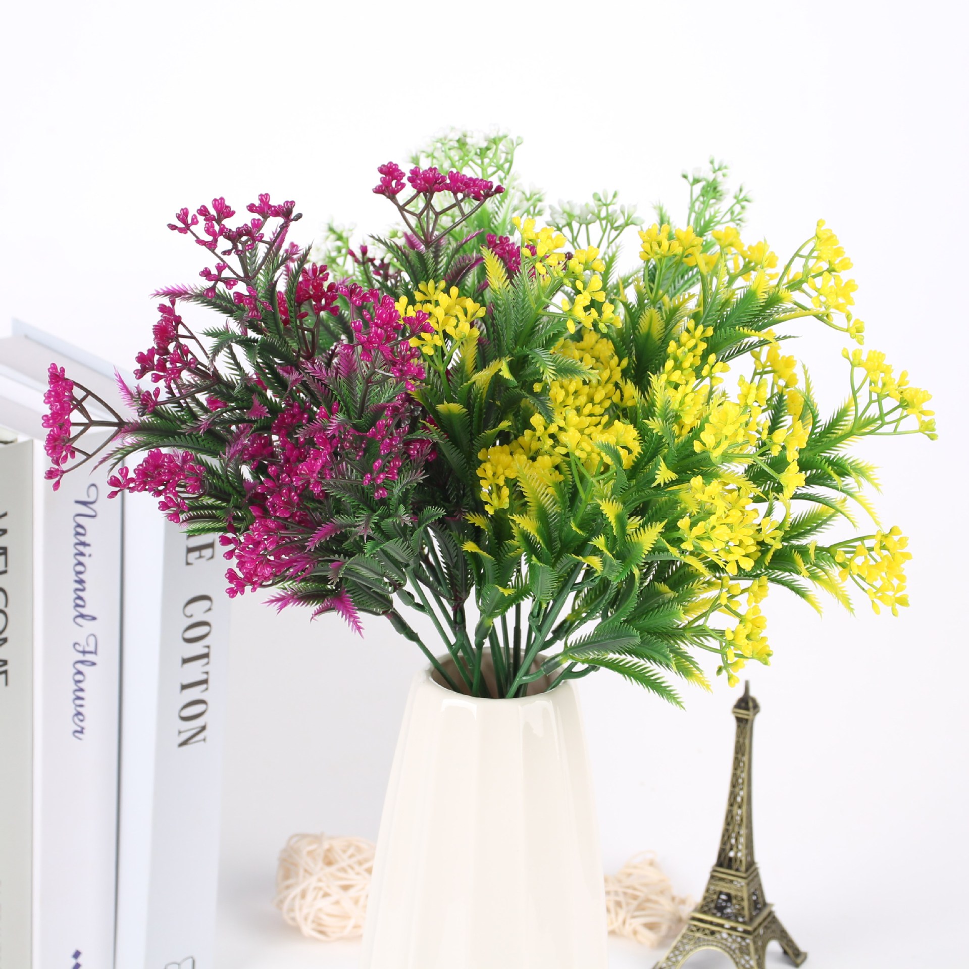 外贸仿真水草把束5叉20目 仿真花假花家居植物墙摄影装饰厂家