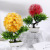 2022 New Simulation Hand Feeling Ball Flower Simulation Fake Flower Furnishings Decorative Fake Flower Potted Plant Factory Wholesale