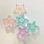 Acrylic Transparent Dripping Five-Pointed Star Love Candy Color DIY Mobile Phone Charm Children's Hair String Hairpin Ornament Accessories