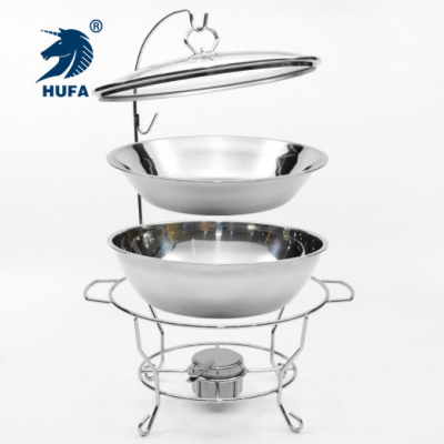 Stainless Steel Rectangular Chafing dishes with hydraulic lid Alcohol Heating restaurant food warmer