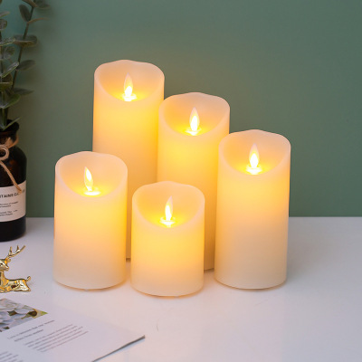 Swing Electronic Candle Night Lamp Chargeable with Remote Control Led Hotel Birthday Wedding Home Decoration Script Kill