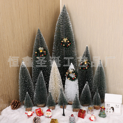 Mini Christmas Tree White Desktop Ornaments Decorations Christmas Decorations Shopping Window Decoration