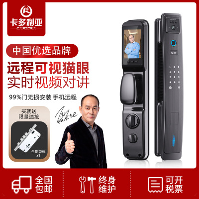 Face Recognition Smart Lock Fingerprint Lock Wholesale Anti-Theft Door with Visual Intercom Camera Fully Automatic Electronic Lock