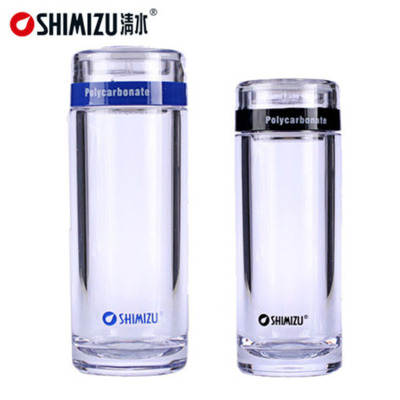 Shanghai Qingshui Pc Crystal Glasses Transparent Food Grade Plastic Water Cup Fashion Men and Women Tea Cup SM-1602