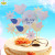 Birthday Cake Insertion Decorative Flag Plug-in Baking Cake Topper Balloon Elephant Princess Birthday Party Supplies
