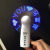Factory Direct Sales Change Word Charging Character Flashing Fan Creative Glow Character Flashing Fan Same Day Delivery Fast