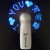 Factory Direct Sales Change Word Charging Character Flashing Fan Creative Glow Character Flashing Fan Same Day Delivery Fast